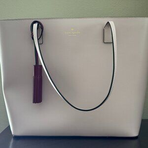 Kate Spade Jana Leather Tote Bag Lilac Light Pink